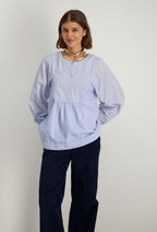 Tuniek met borduursels Aden - Blauw