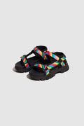 Travis Sandals In Rainbow Leather