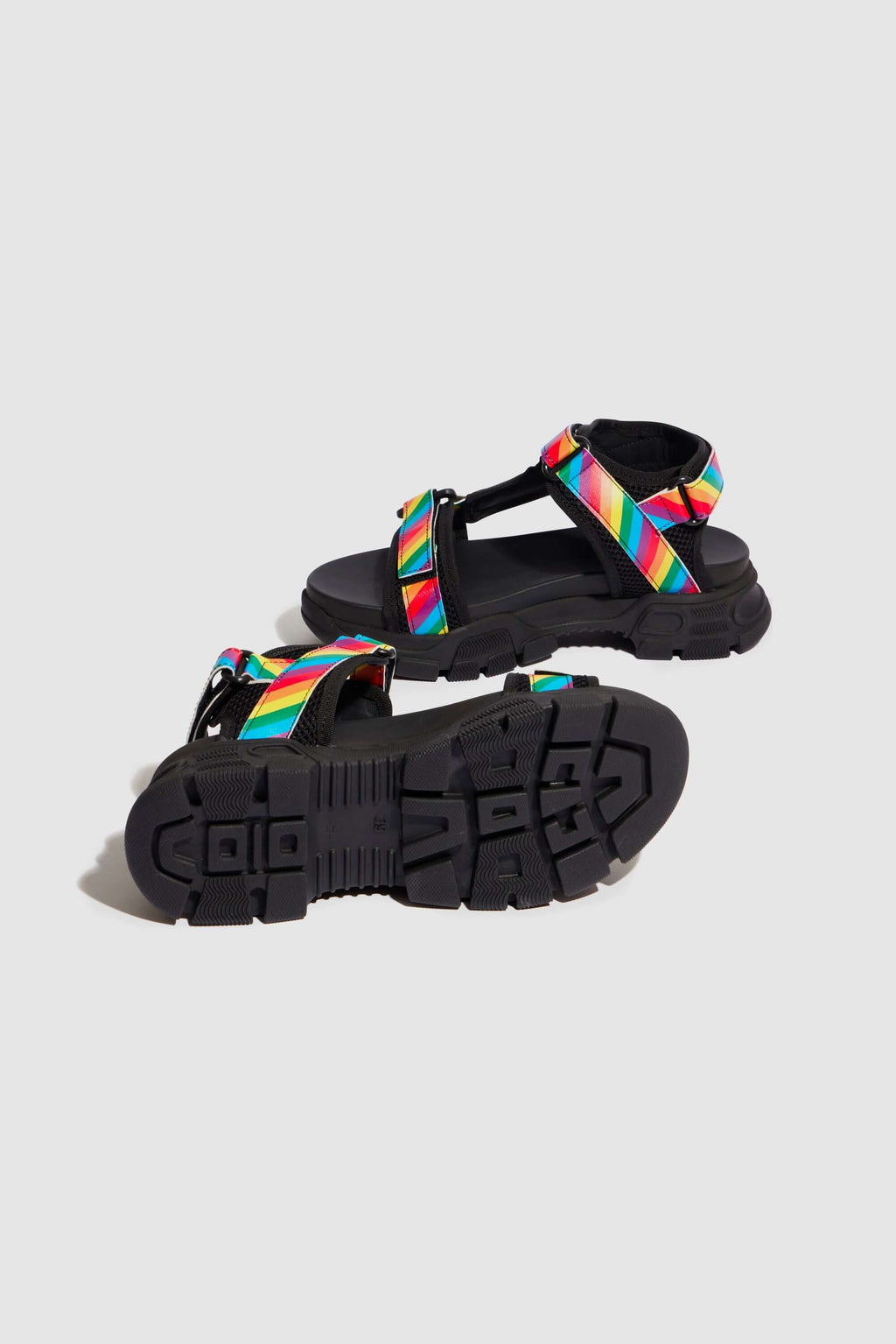 Travis Sandals In Rainbow Leather