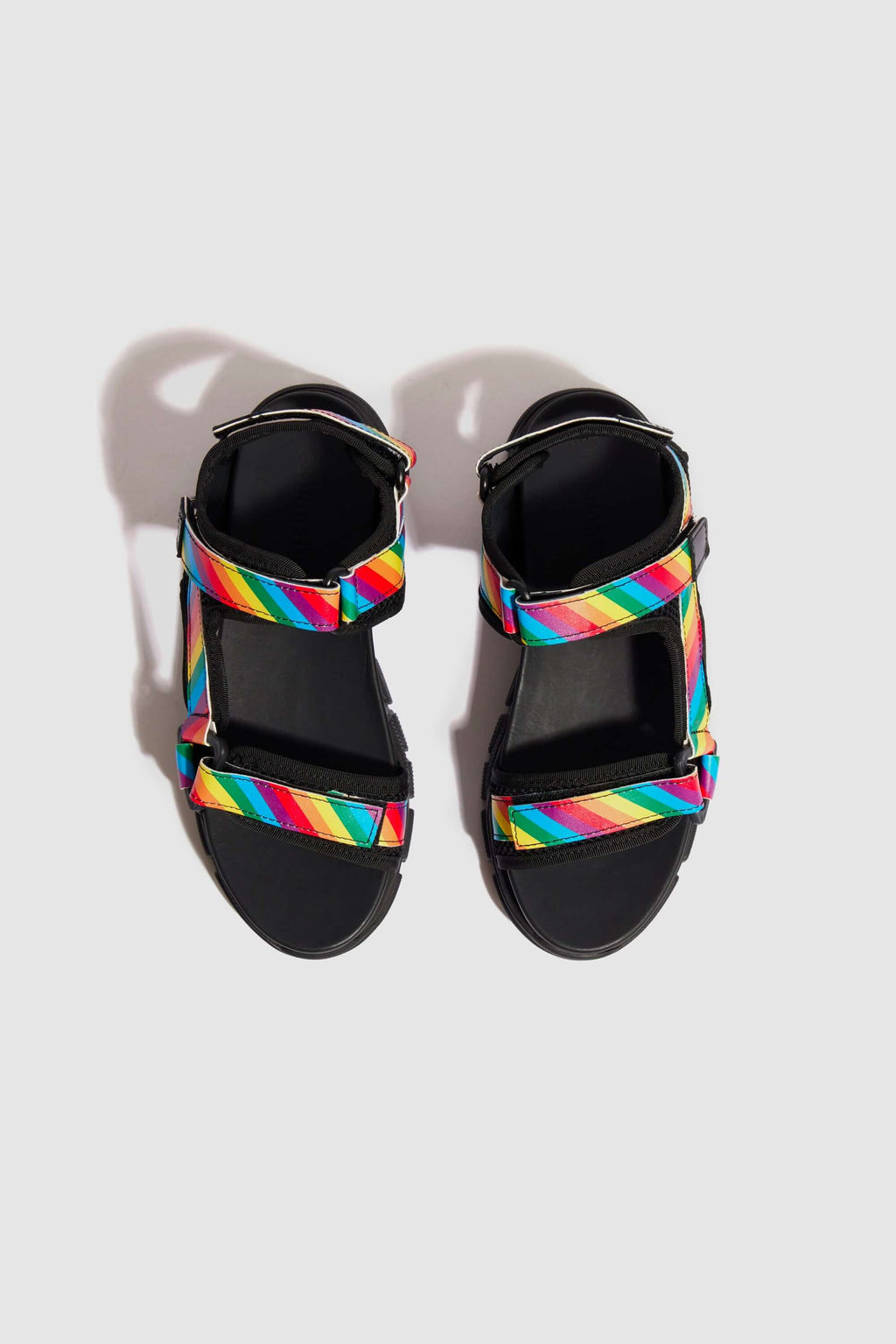 Travis Sandals In Rainbow Leather