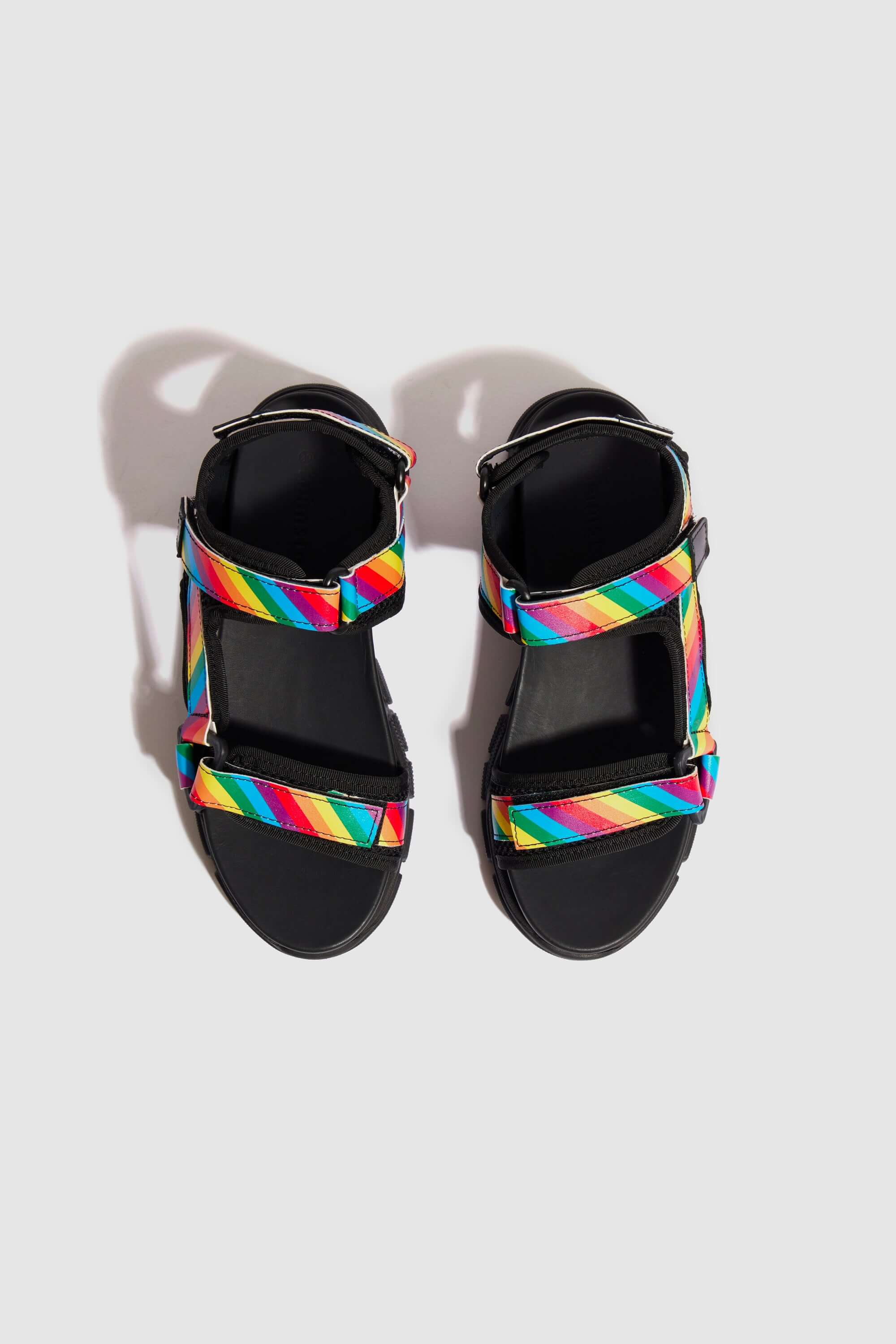 Travis Sandals In Rainbow Leather