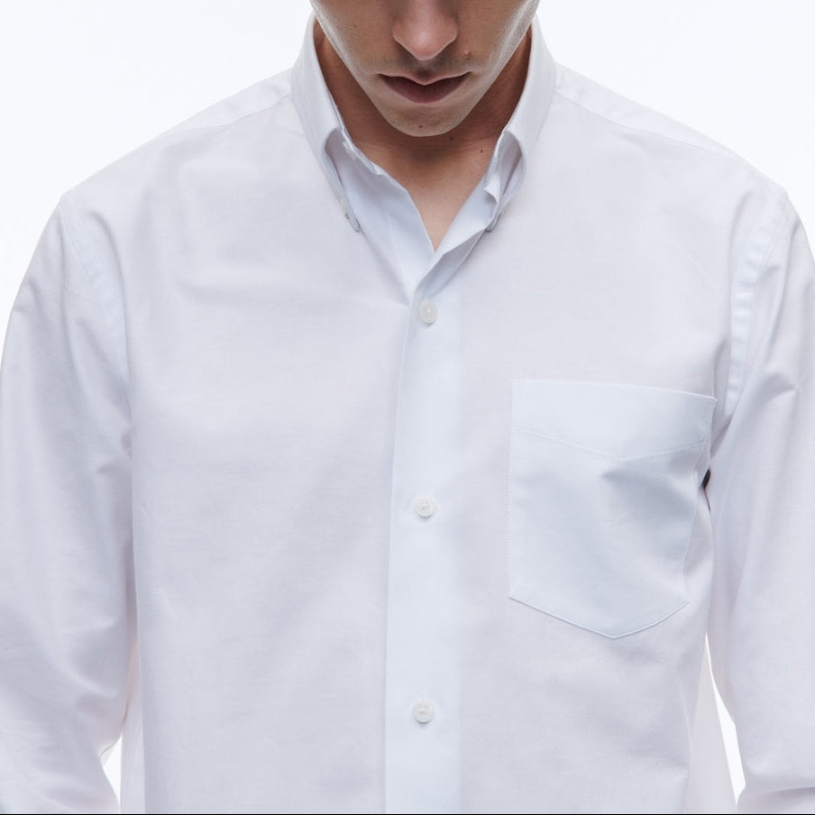 Fursac - Chemise Blanche En Oxford De Coton - Blanc