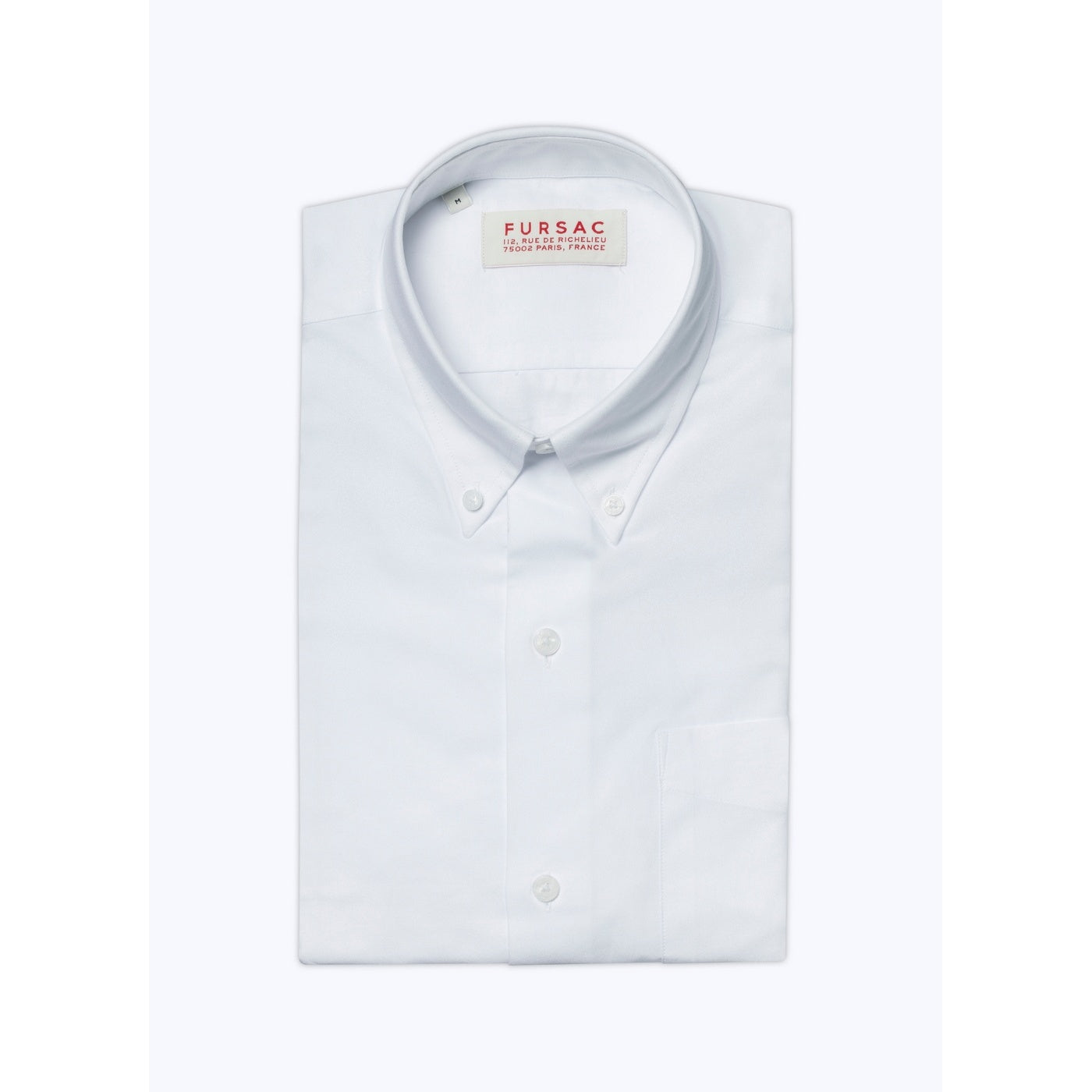 Fursac - Chemise Blanche En Oxford De Coton - Blanc