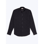 Fursac - Chemise À Col Hirondelle À Pois Velours - Pois Noirs