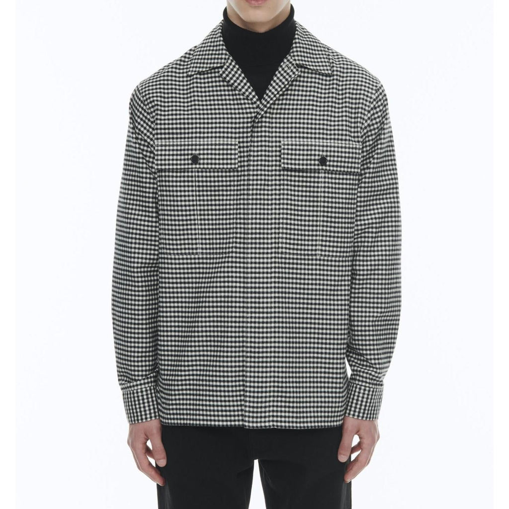 Fursac - Camisa recta de algodón cepillado orgánico
