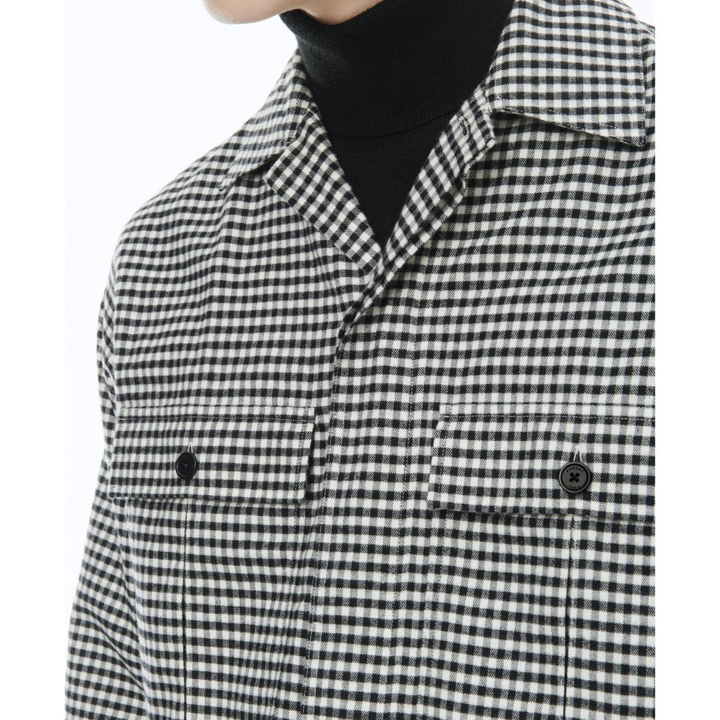 Fursac - Camisa recta de algodón cepillado orgánico