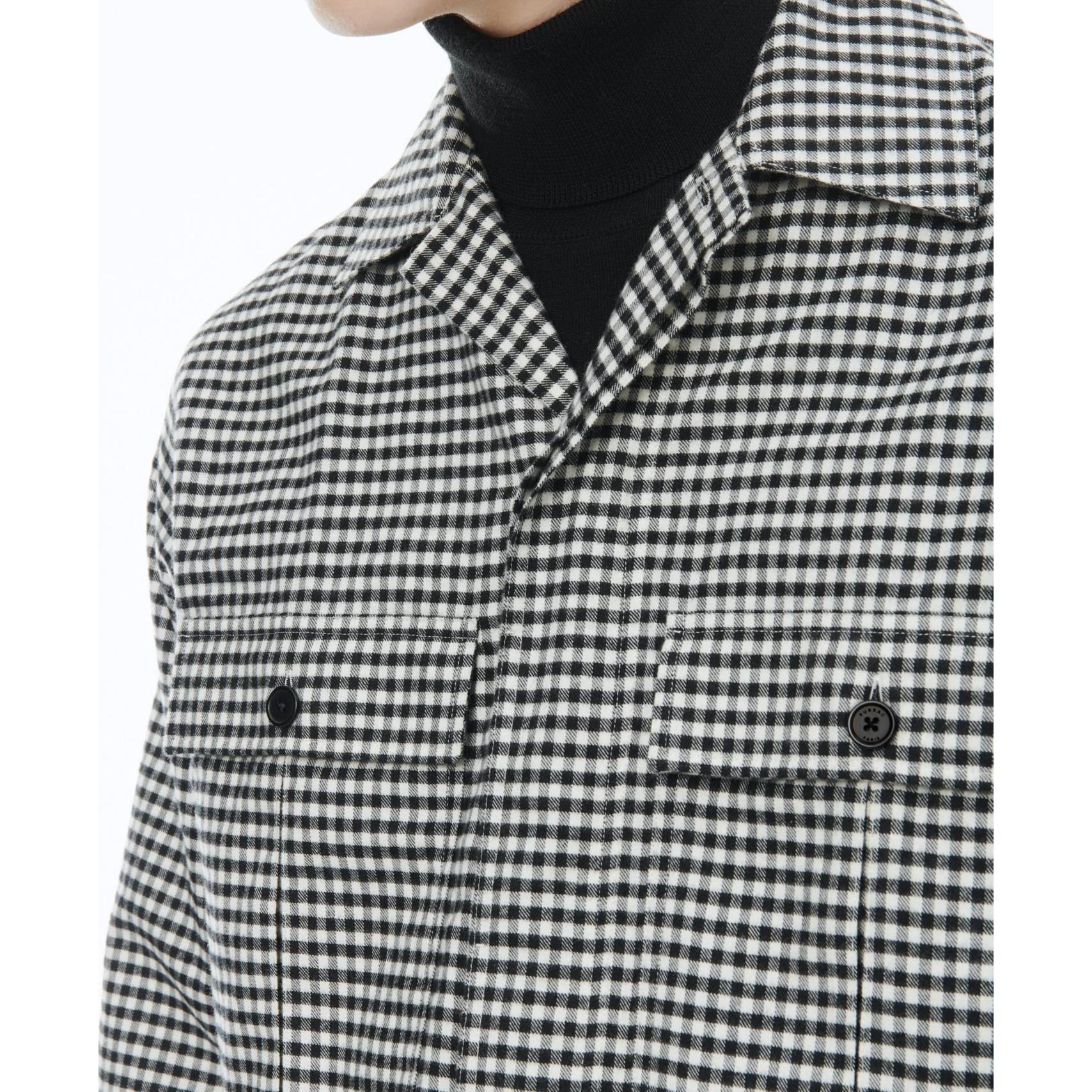 Fursac - Camisa recta de algodón cepillado orgánico