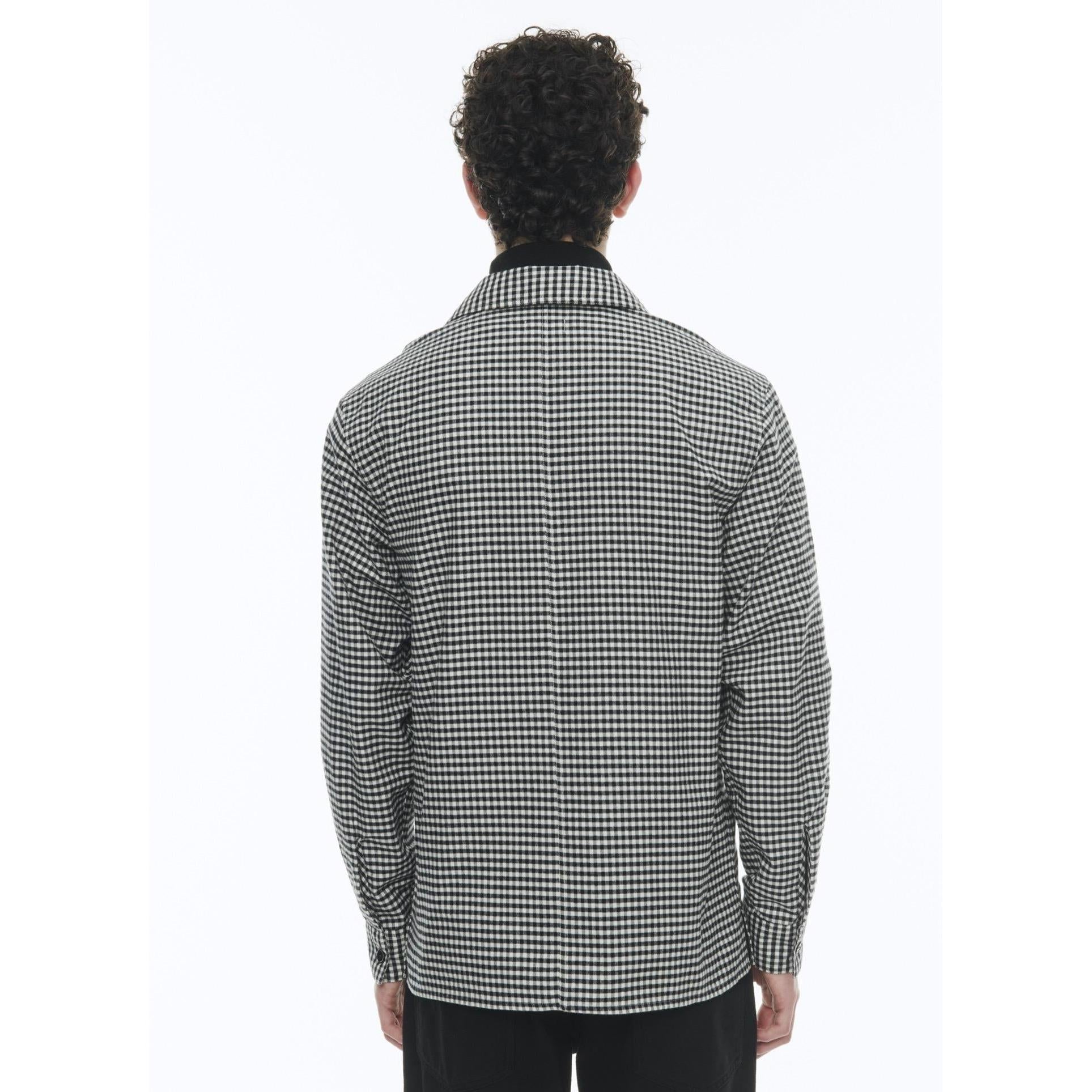 Fursac - Camisa recta de algodón cepillado orgánico