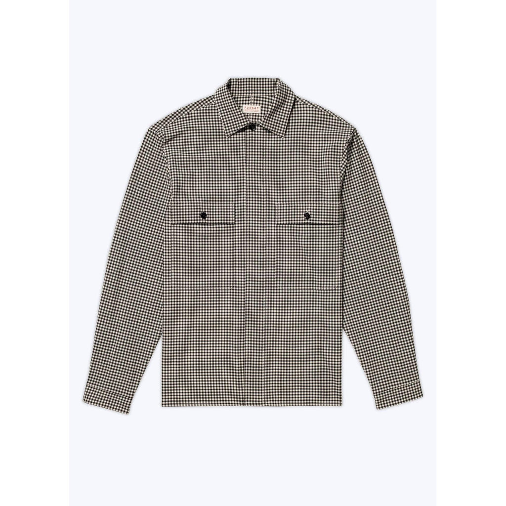 Fursac - Camisa recta de algodón cepillado orgánico