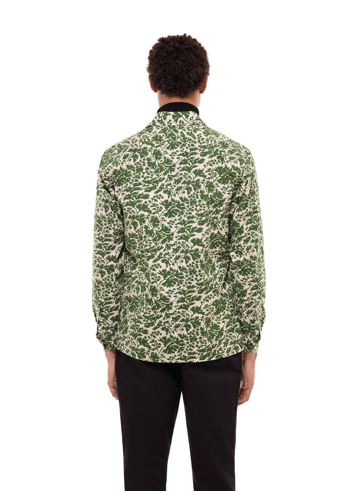 Overskjorte Med Camouflageprint - Olivengrøn