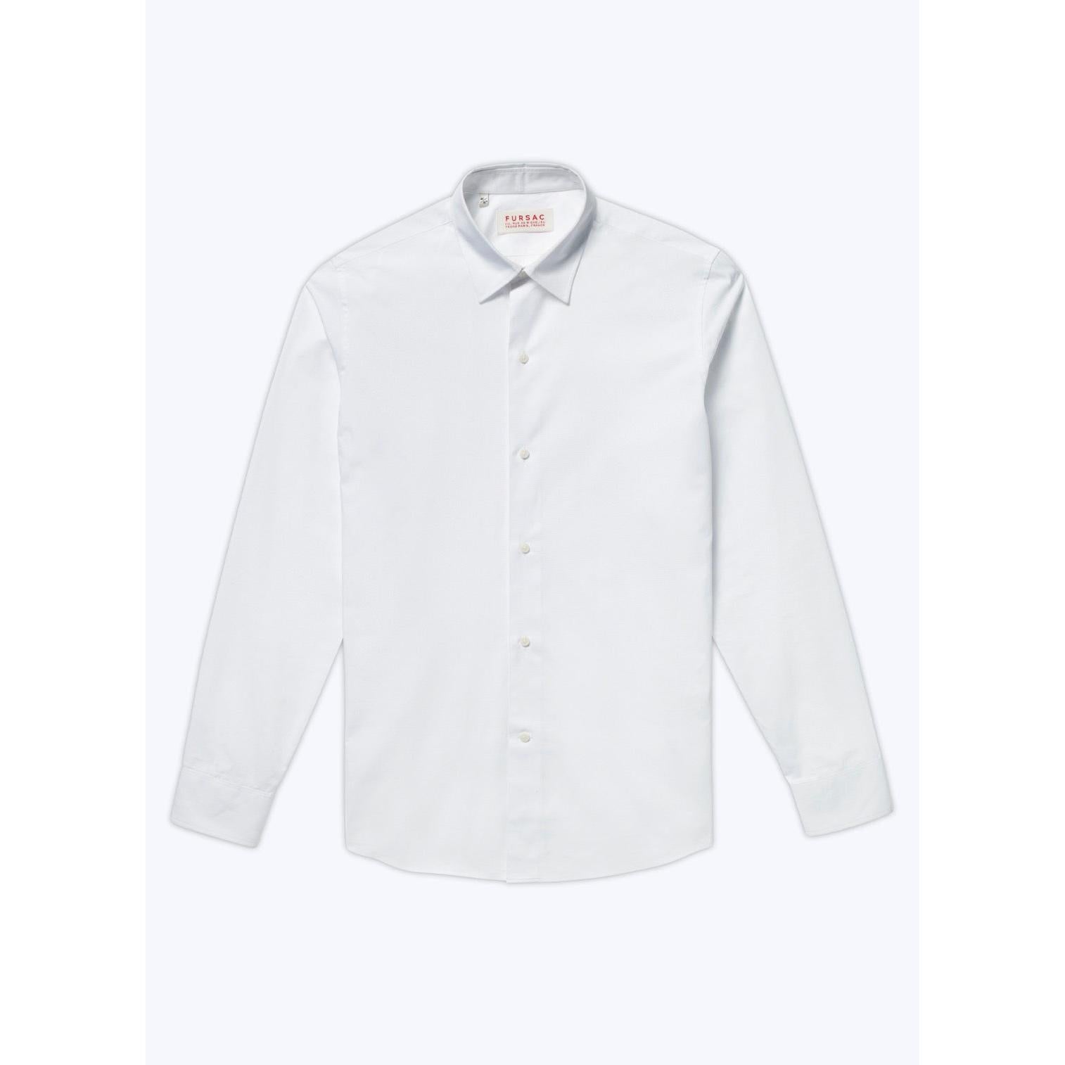 Fursac - Chemise En Popeline De Coton Biologique - Blanc - Homme