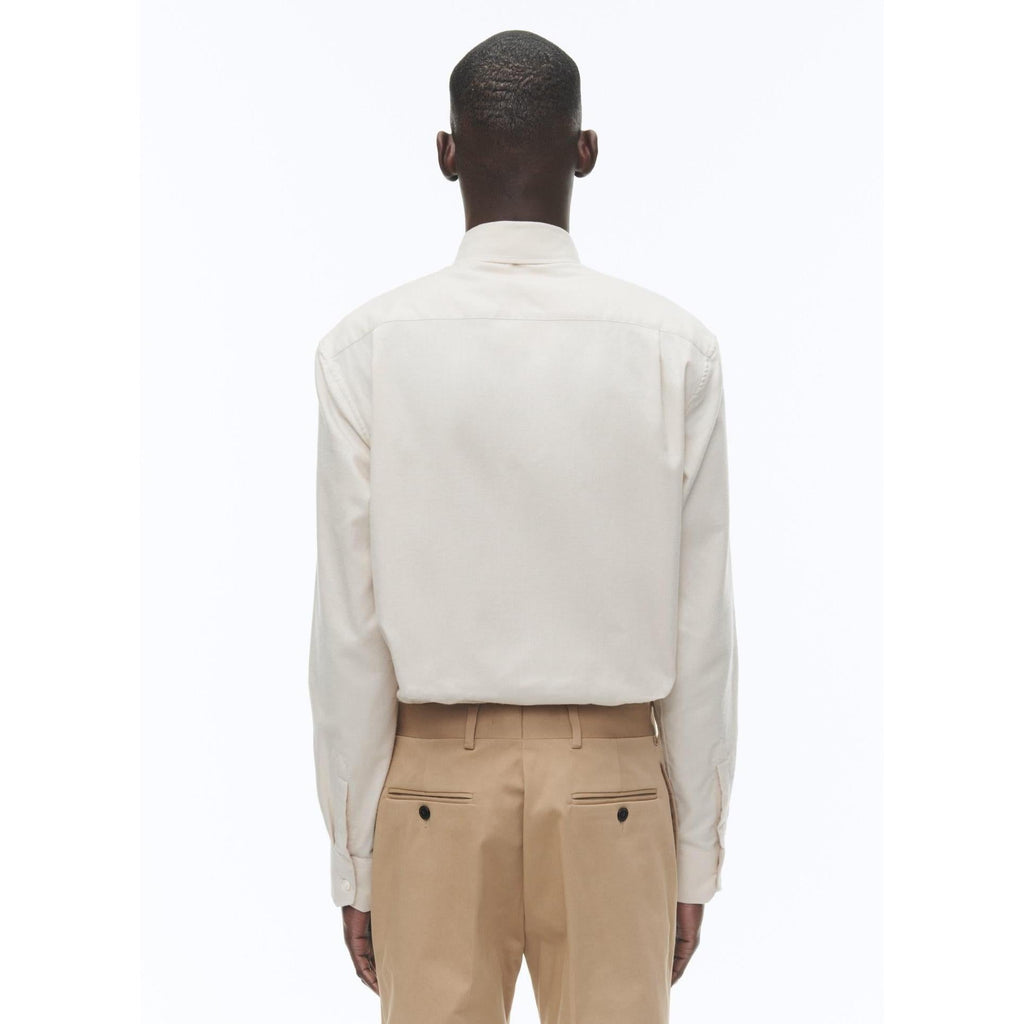 Fursac - Surchemise Beige En Flanelle De Coton - Beige
