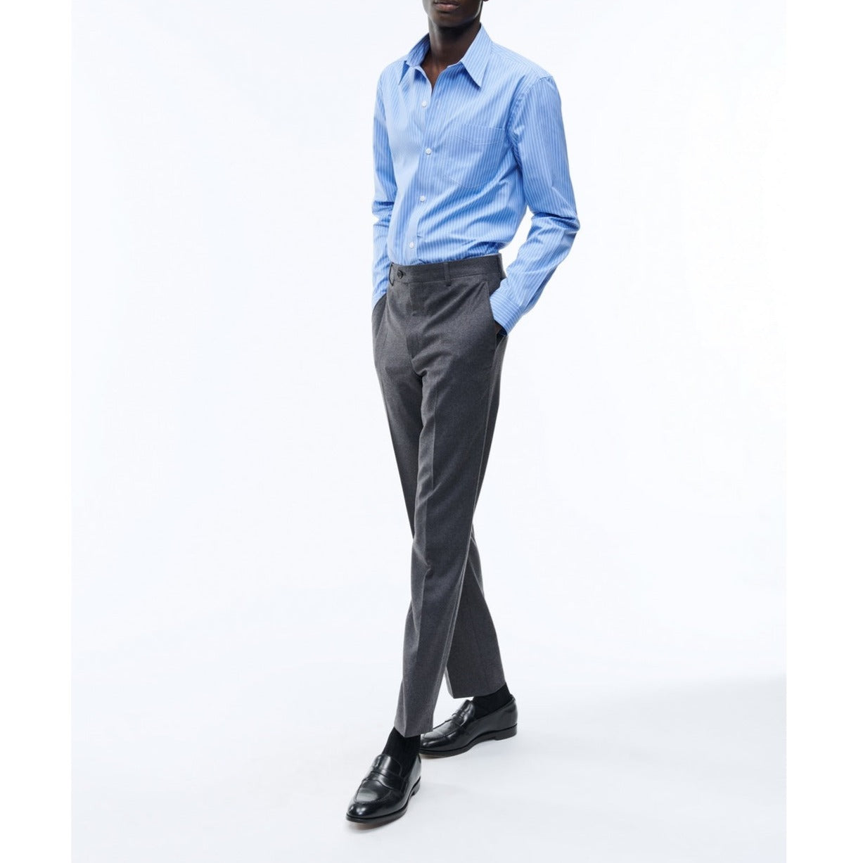 Fursac - Striped Shirt In Cotton Poplin