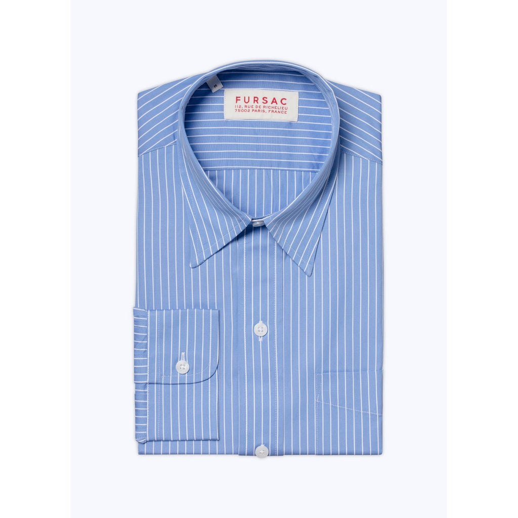 Fursac - Striped Shirt In Cotton Poplin