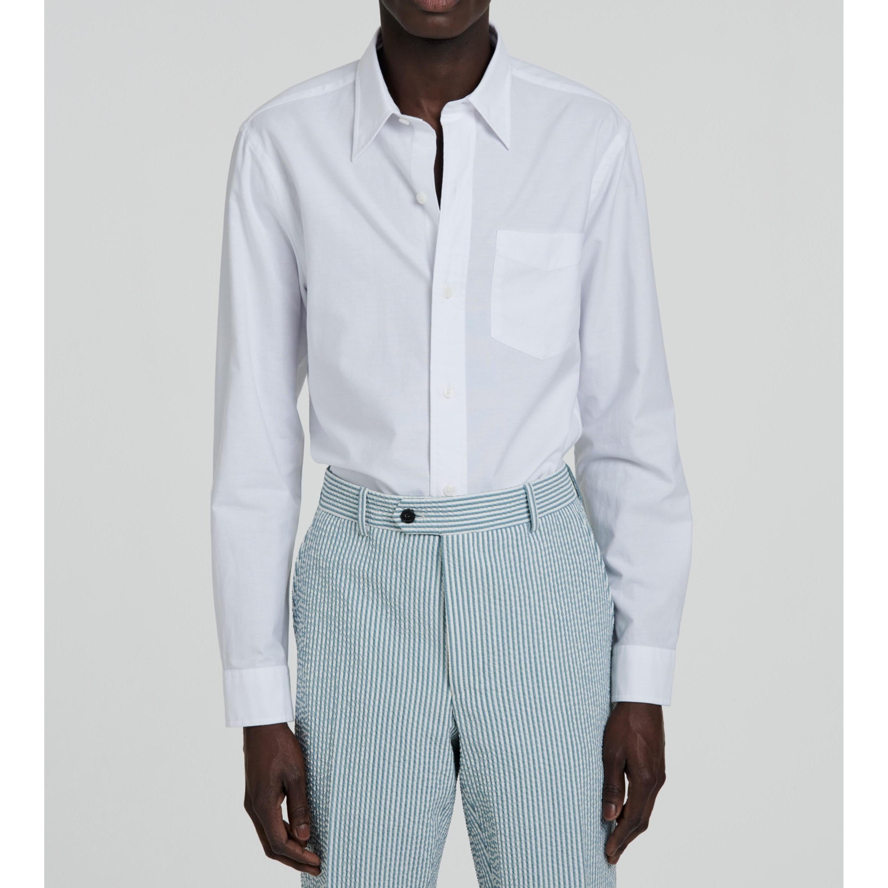 Fursac - Chemise Blanche En Oxford De Coton - Blanc