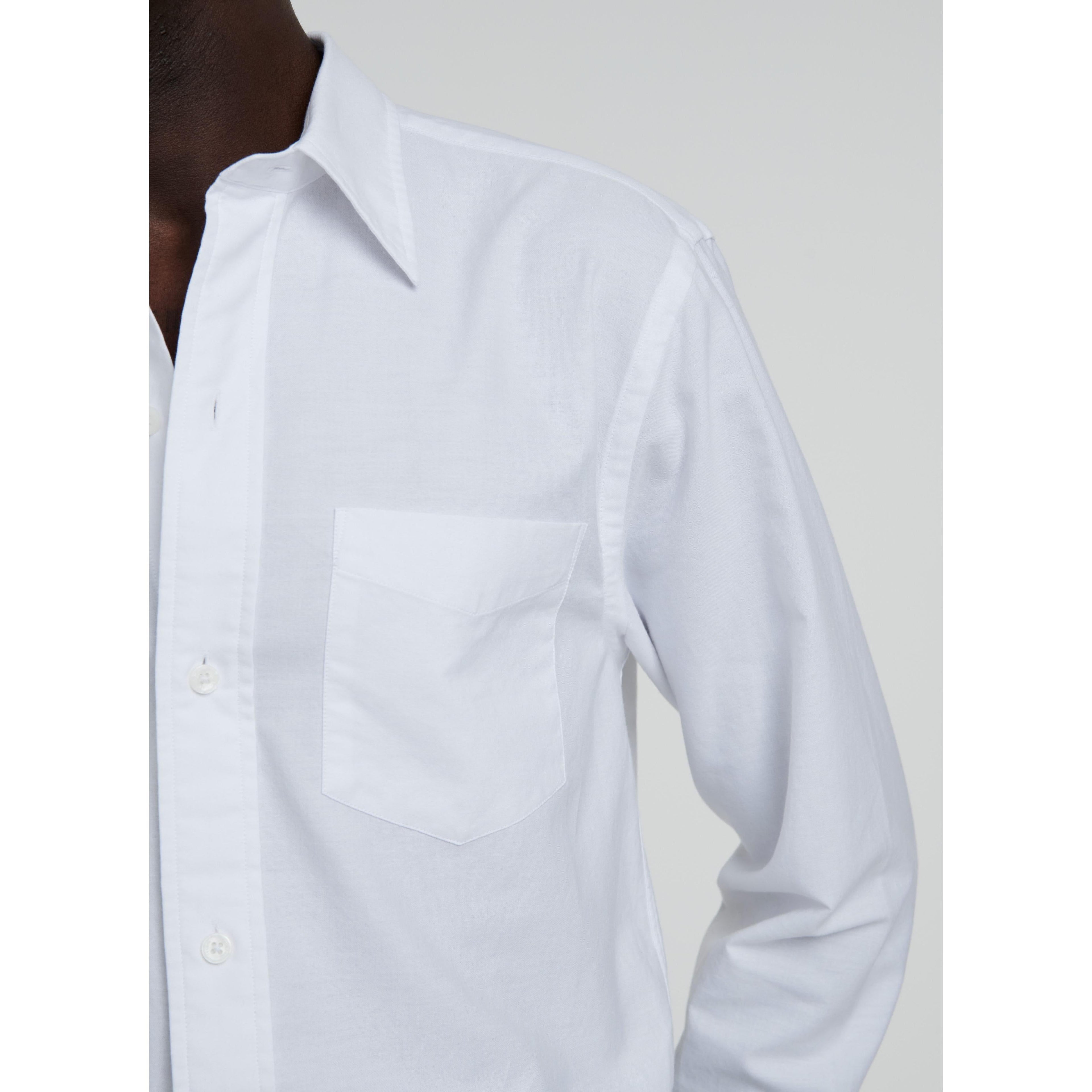 Fursac - Chemise Blanche En Oxford De Coton - Blanc