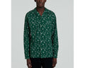 Fursac - Chemise À Imprimé Bandana En Popeline De Coton - Vert Bouteille - Homme