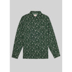 Fursac - Chemise À Imprimé Bandana En Popeline De Coton - Vert Bouteille - Homme