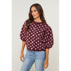 Strickjacke – Bordeauxrot