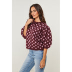 Strickjacke – Bordeauxrot