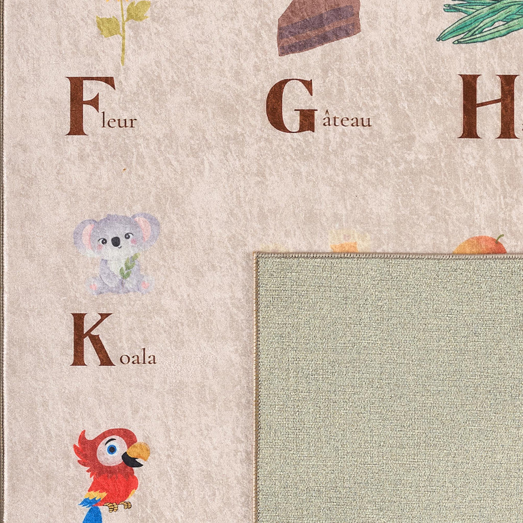 Happy - Alfombra Interior - Poliéster Estampado - Beige