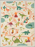 Happy - Tapis D'Intérieur - Polyester Imprimé - Beige