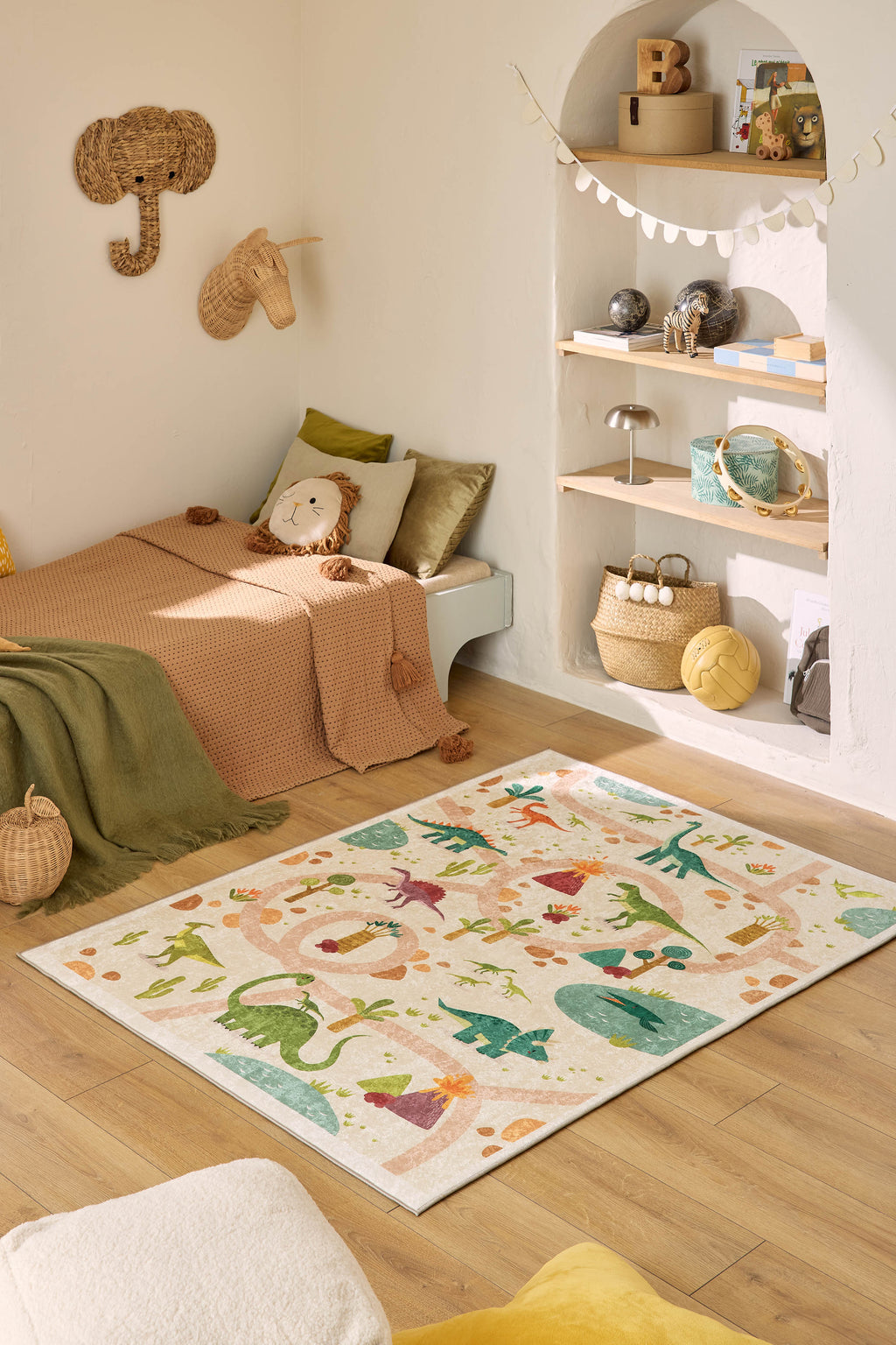 Happy - Tapis D'Intérieur - Polyester Imprimé - Beige