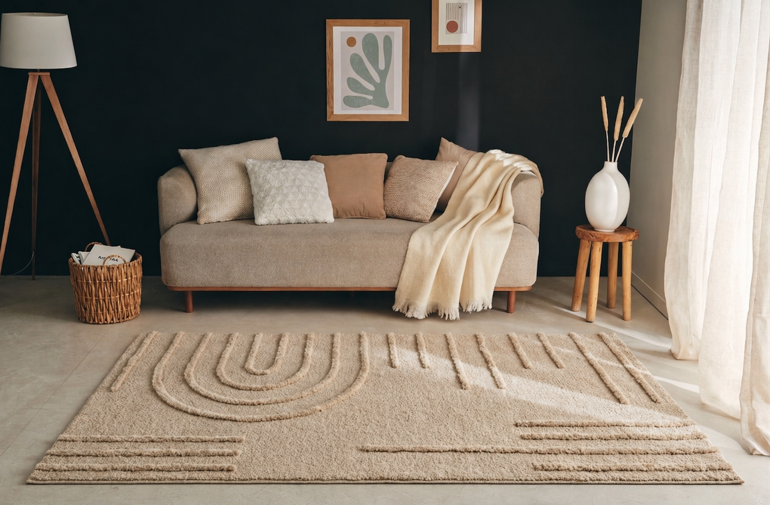 Harmonie - Tapis D'Intérieur - Polypropylène - Beige