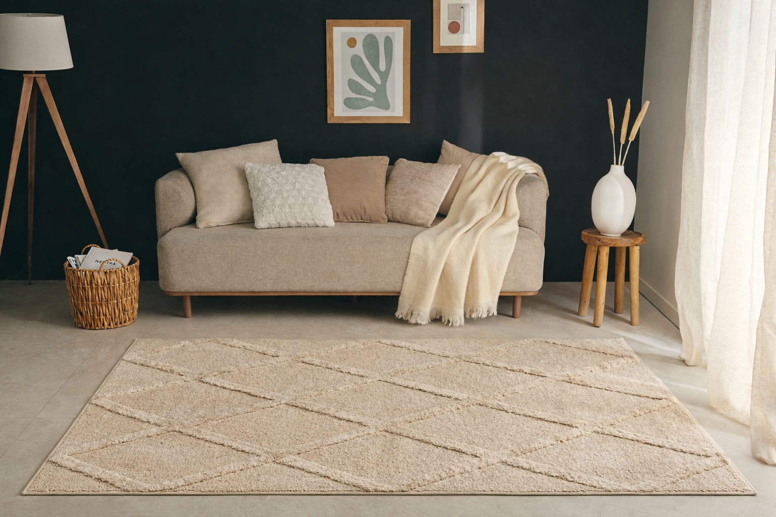 Harmonie - Tapis D'Intérieur - Polypropylène - Beige