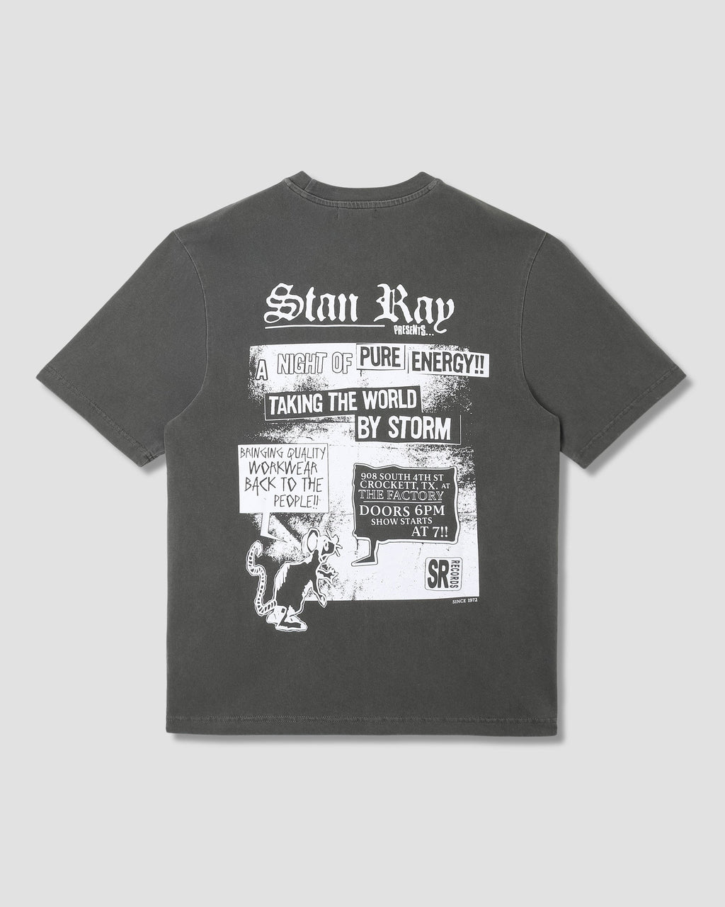 Camiseta Hardcore - Negro lavado