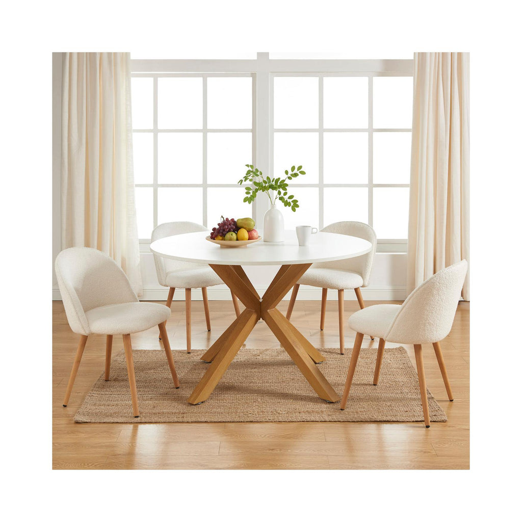 Harry - Dining Table - White and Oak Effect