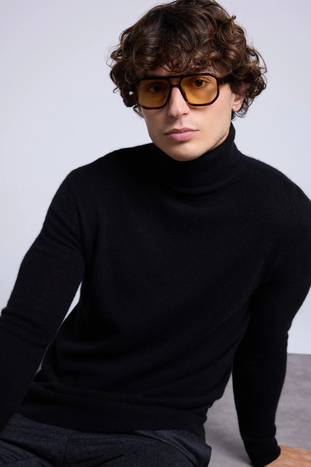 Jersey de Cuello Alto Harry - Negro - Hombre