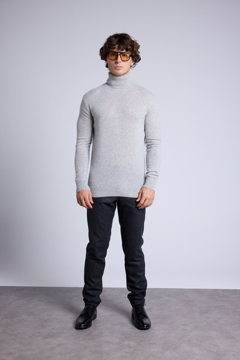 Pull Col Roule Harry - Gris Clair - Homme