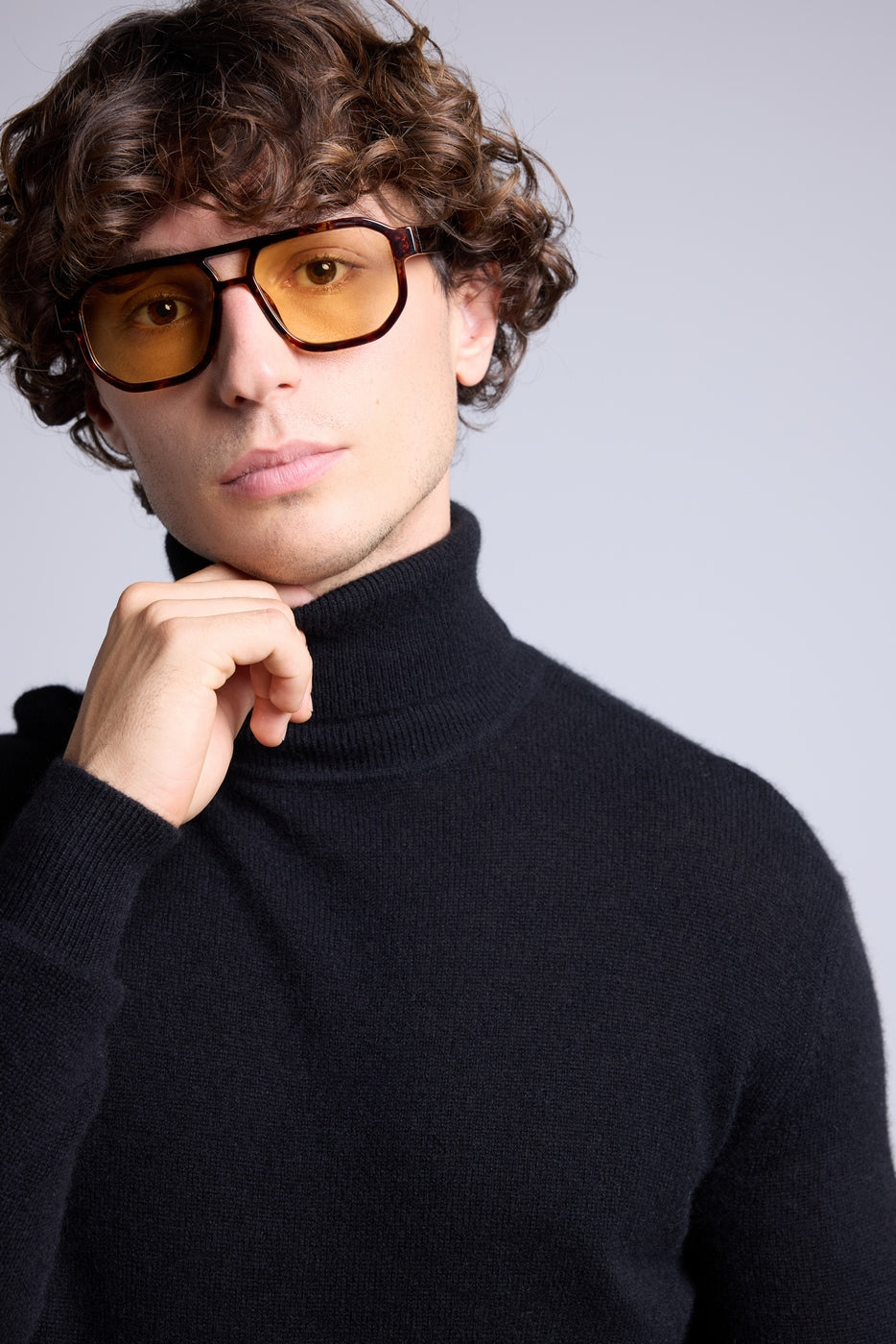 Jersey de Cuello Alto Harry - Negro - Hombre