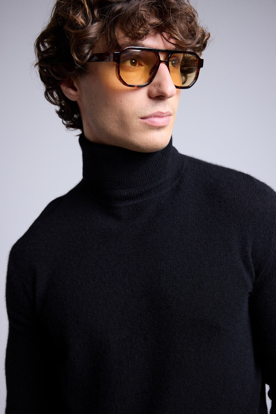 Jersey de Cuello Alto Harry - Negro - Hombre