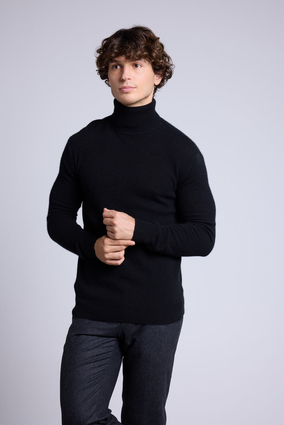 Jersey de Cuello Alto Harry - Negro - Hombre