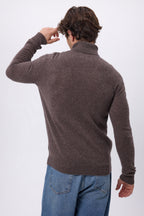Cuello alto Harry - Marrón jaspeado - Hombre