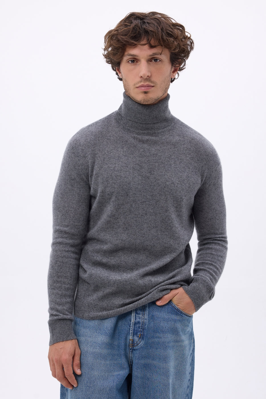 Col Roule Harry - Gris Fonce - Homme