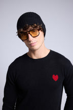 Berretto Unisex Hat - Nero - Unisex - 100% Cashmere