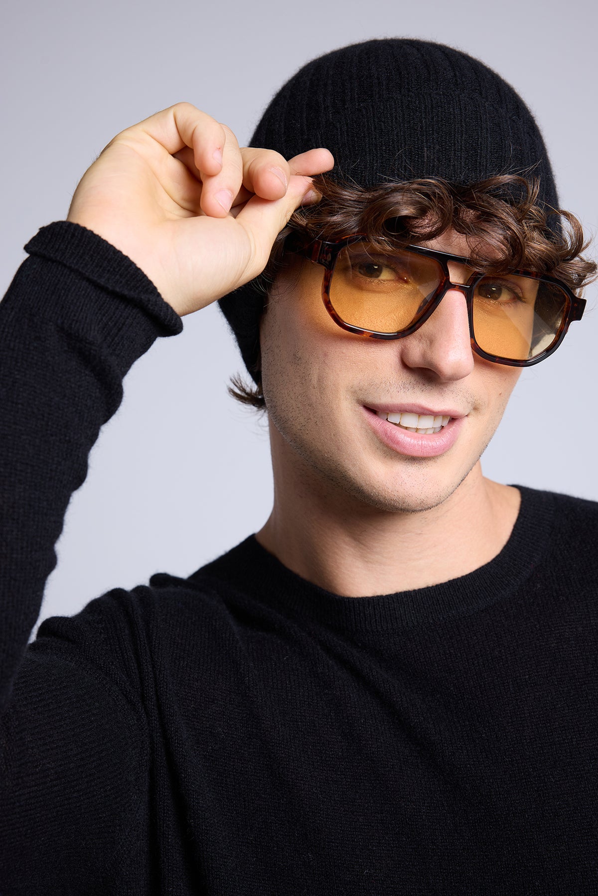 Berretto Unisex Hat - Nero - Unisex - 100% Cashmere