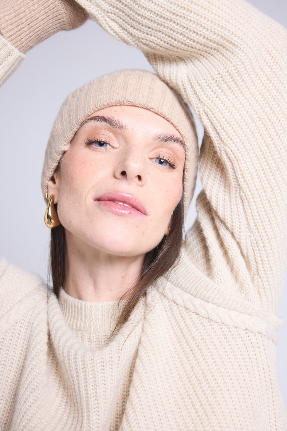 Bonnet Unisexe Hat - Beige Creme - Mixte