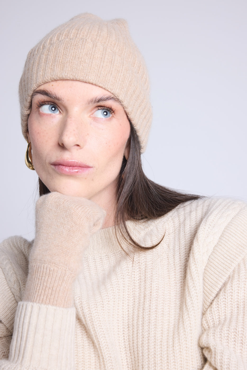 Bonnet Unisexe Hat - Beige Creme - Mixte