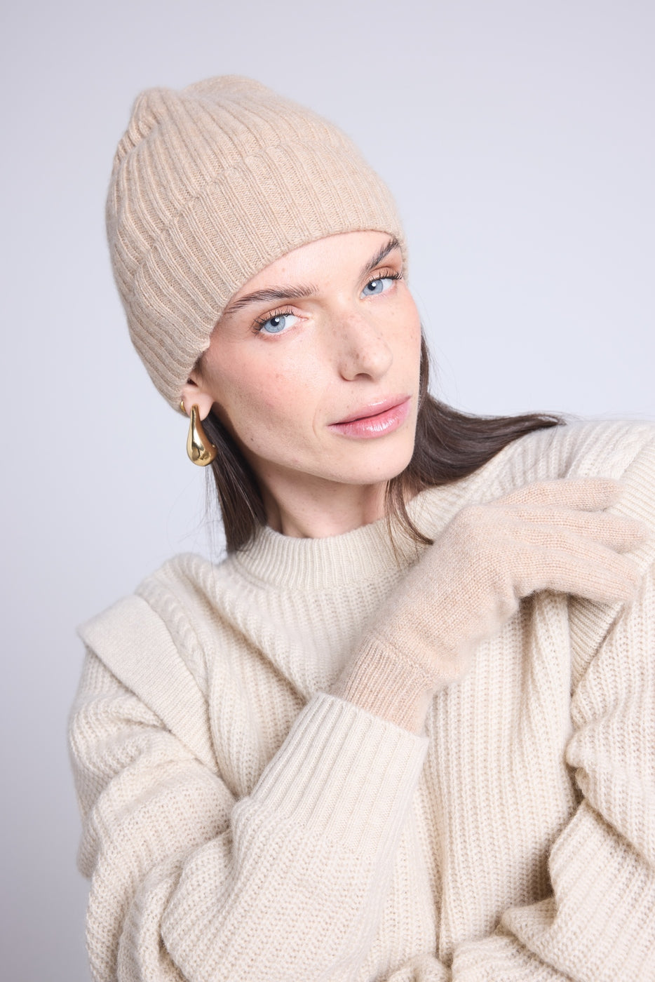 Bonnet Unisexe Hat - Beige Creme - Mixte