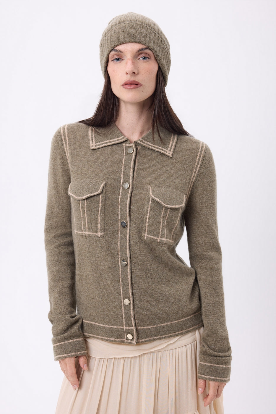 Bonnet Hat - Khaki Chine - Mixte