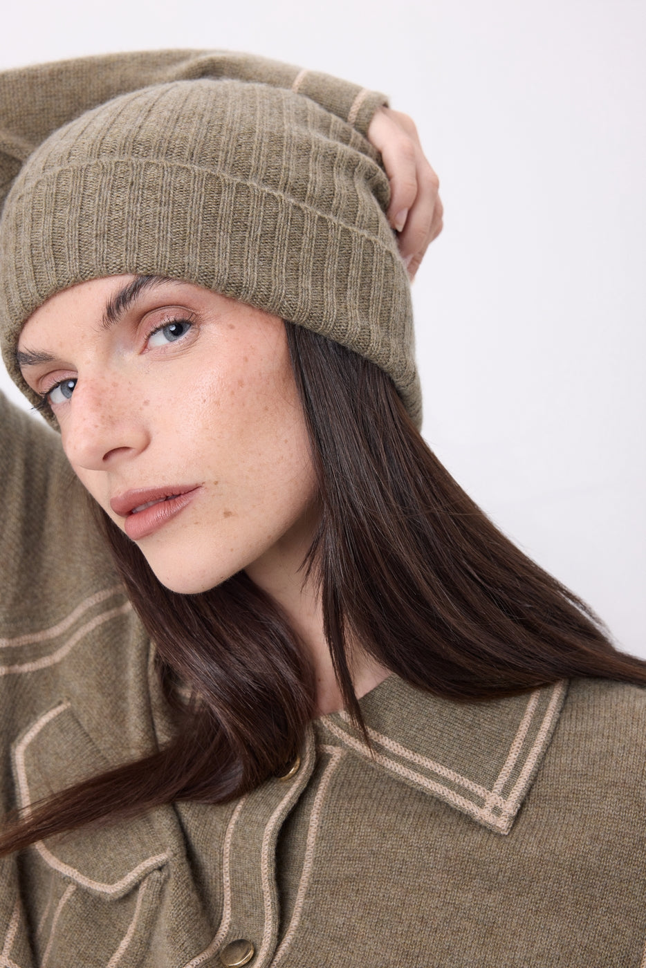 Bonnet Hat - Khaki Chine - Mixte