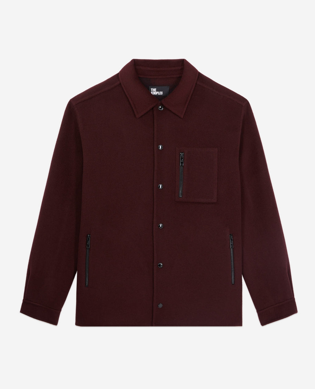 The Kooples - Veste En Laine - Bordeaux - Homme