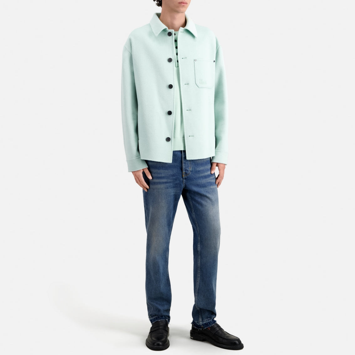 The Kooples - Veste En Laine - Vert D'Eau - Homme