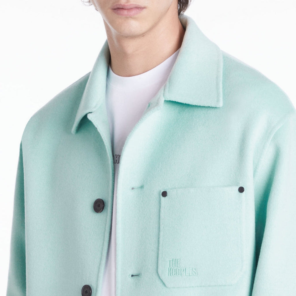 The Kooples - Veste En Laine - Vert D'Eau - Homme