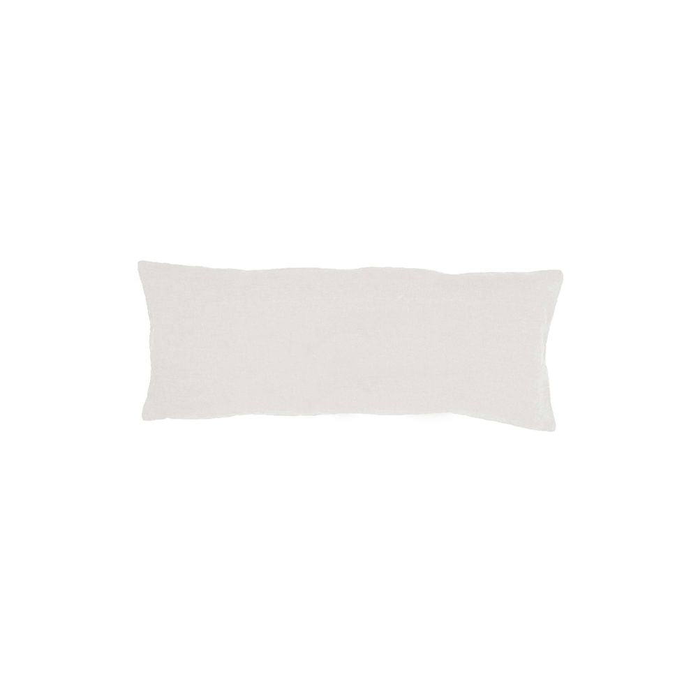 Housse De Coussin Unie En Lin Lavé Hbsmoothie - Plume