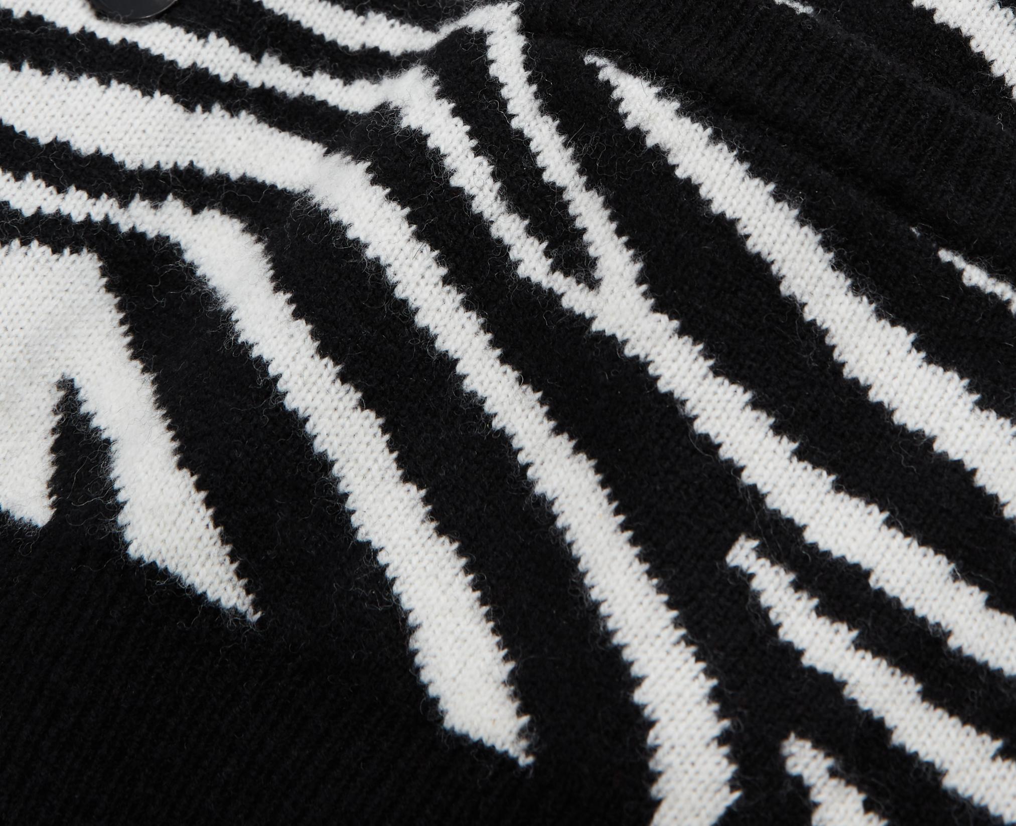 The Kooples - Chaleco De Lana - Negro Y Blanco - Hombre